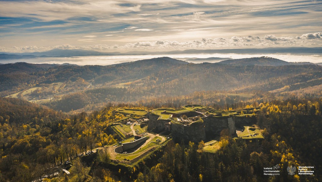 Twierdza Srebrna Góra zdjęcie z drona