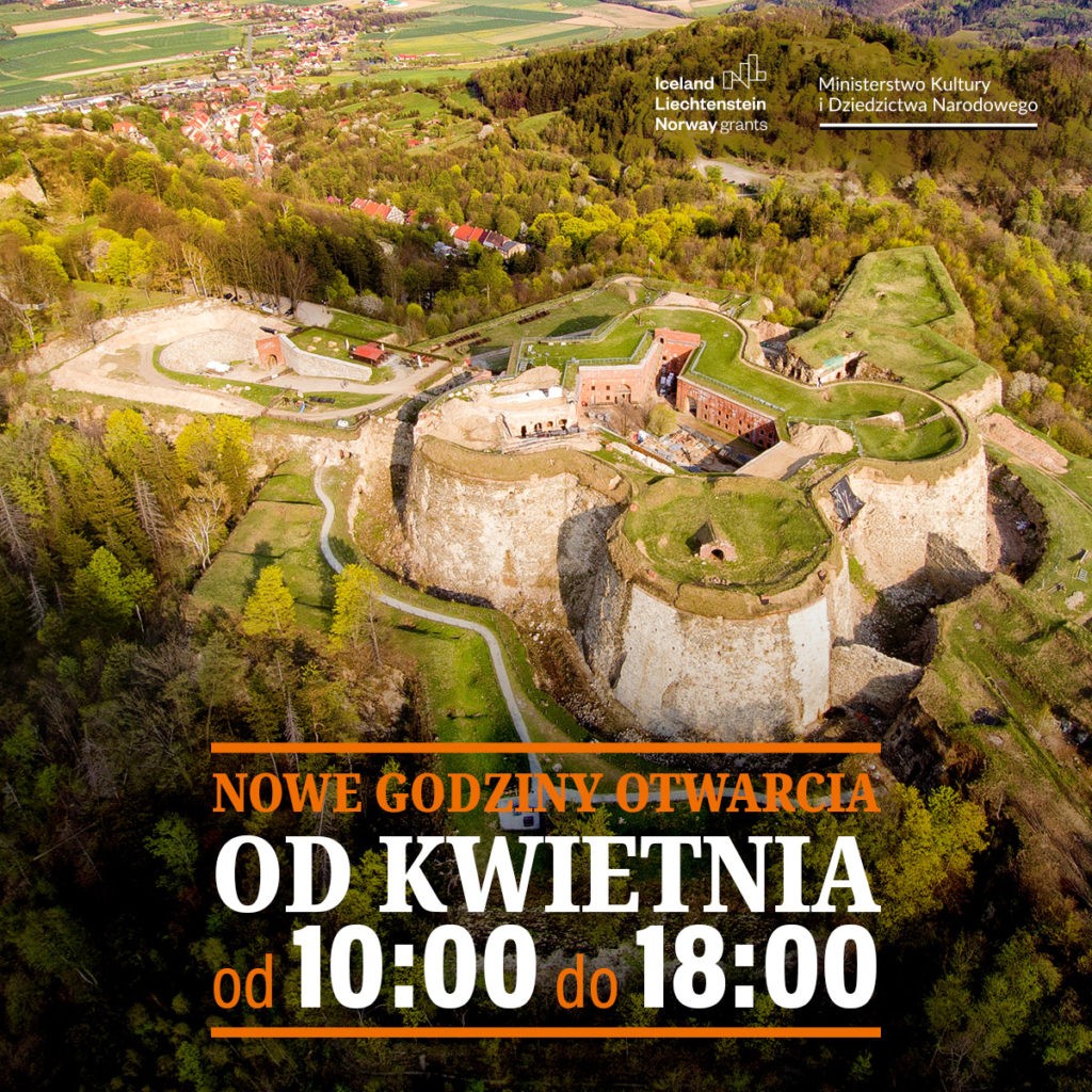 Twierdza Srebrna Góra - uwaga miłośnicy historii i przygody. Srebrna Góra otwiera swoje bramy w godzinach 10:00-18:00