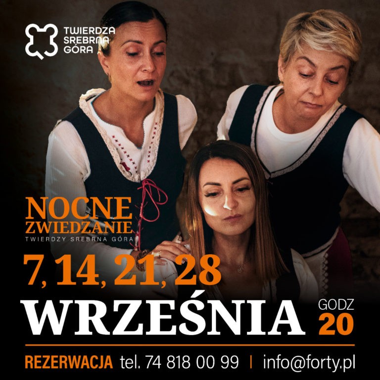 Nocne zwiedzanie twierdzy srebrna góra